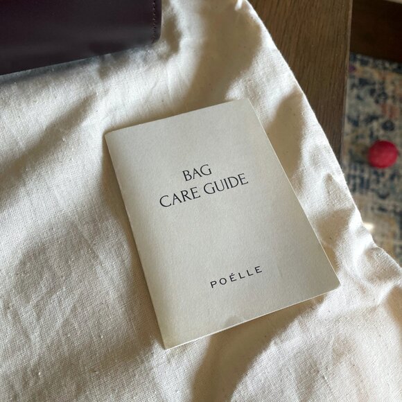 NEW POELLE Carolyn Large Leather Shoulder Tote Bag BROWN - Picture 4 of 10